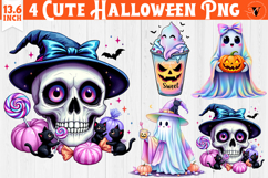 Iridescent Halloween Clipart Bundle | Halloween sublimation Product Image 7