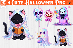 Iridescent Halloween Clipart Bundle | Halloween sublimation Product Image 10