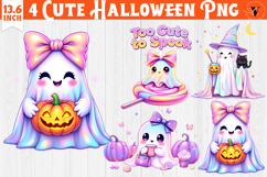 Iridescent Halloween Clipart Bundle | Halloween sublimation Product Image 14