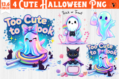 Iridescent Halloween Clipart | Halloween sublimation Product Image 1