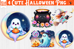 Iridescent Halloween Clipart Bundle | Halloween sublimation Product Image 17