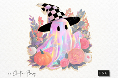 Iridescent Retro Ghost PNG Product Image 4