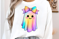 Iridescent Halloween Ghost Clipart Product Image 3