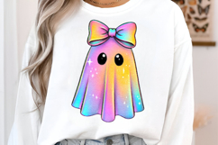 Iridescent Halloween Ghost Clipart Product Image 3