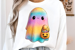 Iridescent Halloween Ghost Clipart Product Image 3
