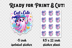 Iridescent Halloween Sticker | Halloween printable bundle Product Image 2
