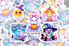 Iridescent Halloween Sticker | Halloween printable bundle Product Image 3