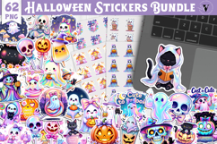 Iridescent Halloween Sticker | Halloween printable bundle Product Image 1