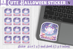 Iridescent Halloween Sticker | Halloween printable Product Image 1