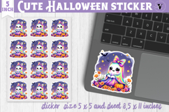 Iridescent Halloween Sticker | Halloween printable Product Image 1