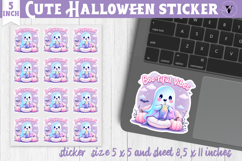 Iridescent Halloween Sticker | Halloween printable Product Image 1