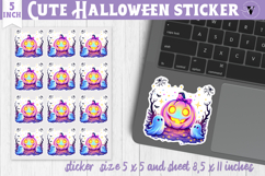 Iridescent Halloween Sticker | Halloween printable Product Image 1