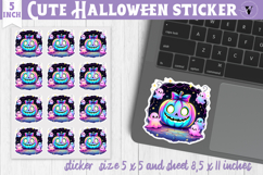 Iridescent Halloween Sticker | Halloween printable Product Image 1