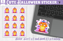 Iridescent Halloween Sticker | Halloween printable Product Image 1
