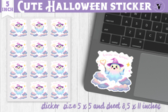 Iridescent Halloween Sticker | Halloween printable Product Image 1