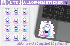 Iridescent Halloween Sticker | Halloween printable Product Image 1
