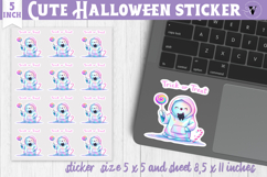 Iridescent Halloween Sticker | Halloween printable Product Image 1