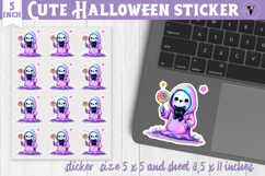 Iridescent Halloween Sticker | Halloween printable Product Image 1