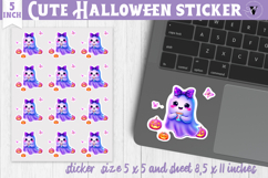 Iridescent Halloween Sticker | Halloween printable Product Image 1