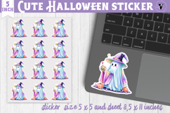 Iridescent Halloween Sticker | Halloween printable Product Image 1