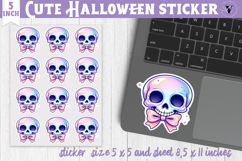 Iridescent Halloween Sticker | Halloween printable Product Image 1