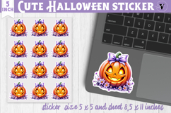 Iridescent Halloween Sticker | Halloween printable Product Image 1