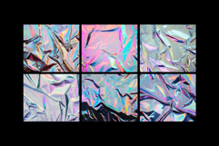 Iridescent Holographic Foil Textures Product Image 2