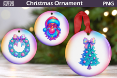 Iridescent Christmas Ornament Bundle | Pink Coquette Product Image 12