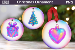 Iridescent Christmas Ornament Bundle | Pink Coquette Product Image 13