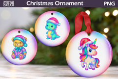 Iridescent Christmas Ornament Bundle | Pink Coquette Product Image 4