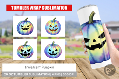 Tumbler Iridescent Pumpkin Product Image 1