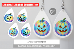 Earring Iridescent Pumpkin Product Image 1