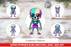 Wind Spinner Iridescent Skeleton Product Image 1
