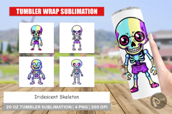 Tumbler Iridescent Skeleton Product Image 1