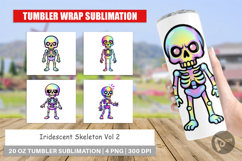 Tumbler Iridescent Skeleton Product Image 1