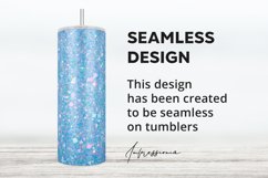 Iridescent Holographic Sparkling Glitter Tumbler PNG Design Product Image 2