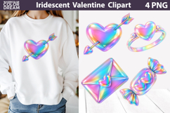 Valentine Iridescent Sublimation | Valentines Quotes Clipart Product Image 2
