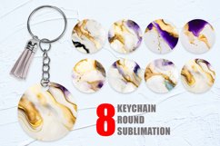 Keychain watercolor ink gold liquid Background | Keyring Product Image 1