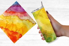 Iridescent Yellow Alcohol Ink Digital Paper Bundle Product Image 5