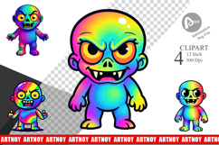 Iridescent Zombie Clipart Product Image 1