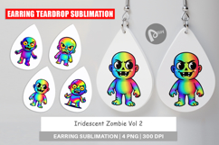 Earring Iridescent Zombie Product Image 1