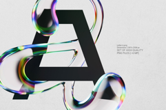 Iridescent Aqua - Color Bitmap Font Product Image 2