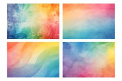Iridescent Rainbow Colored Paper Textures Product Image 1