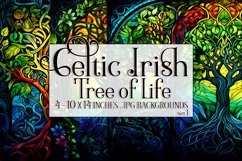 Celtic Irish Backgrounds, Celtic Tree of Life Backgrounds s1 Product Image 1