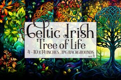 Celtic Irish Backgrounds, Celtic Tree of Life Backgrounds s4 Product Image 1