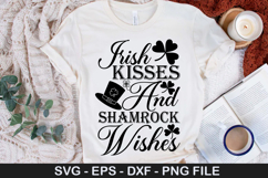 Irish Kisses And Shamrock SVG - St. Patrick&#039;s Day Design Product Image 1