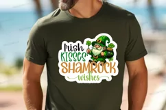 Irish Kisses Shamrock Wishes Stickers PNG Product Image 3