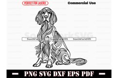 Irish Setter Minimal Line Art Design SVG PNG DXF EPS PDF Product Image 1