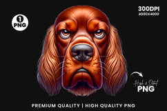 irish setter clipart, irish setter png, dog clipart, dog png, sublimation design, angry dog art, pet clipart, animal png, dog lover gift, printable clipart