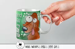 irish setter dog design shown on a mug